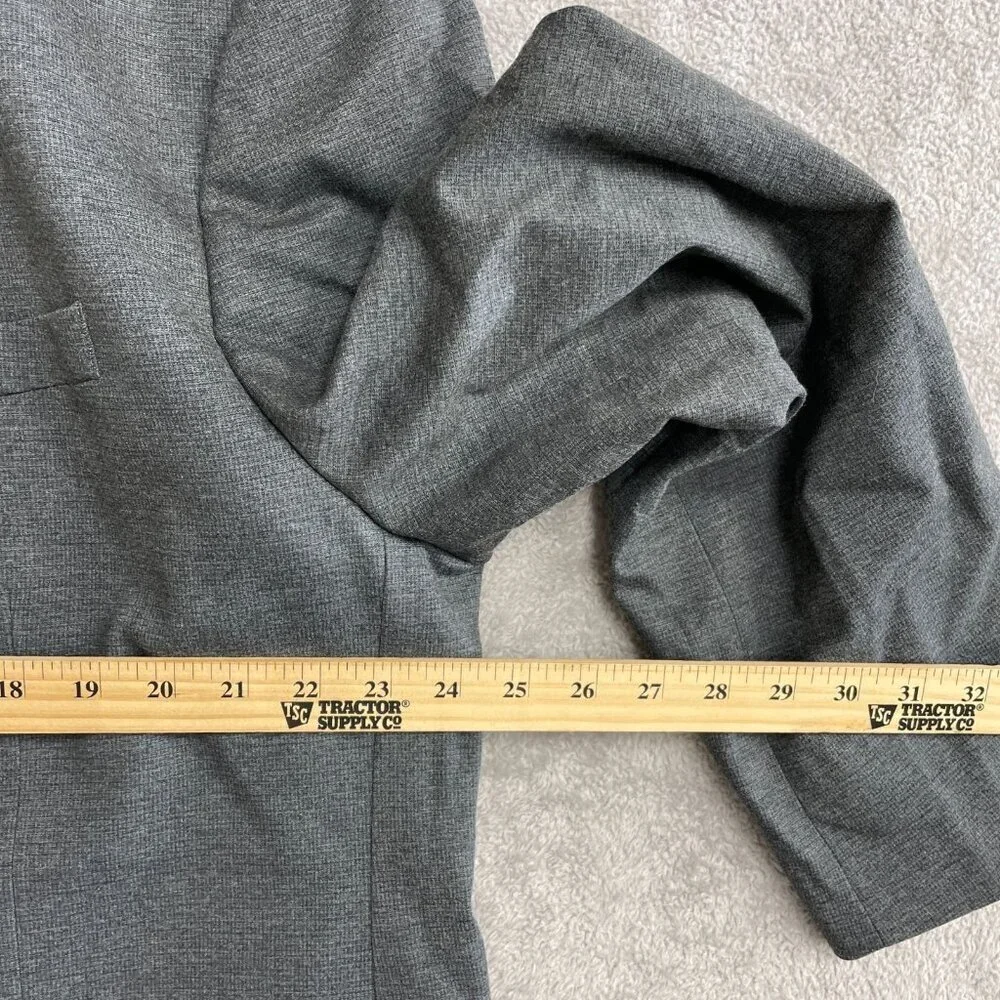 Infinity Linearflex Men's XXL Gray Suit Jacket Stretch Fabric Double Vent M0777